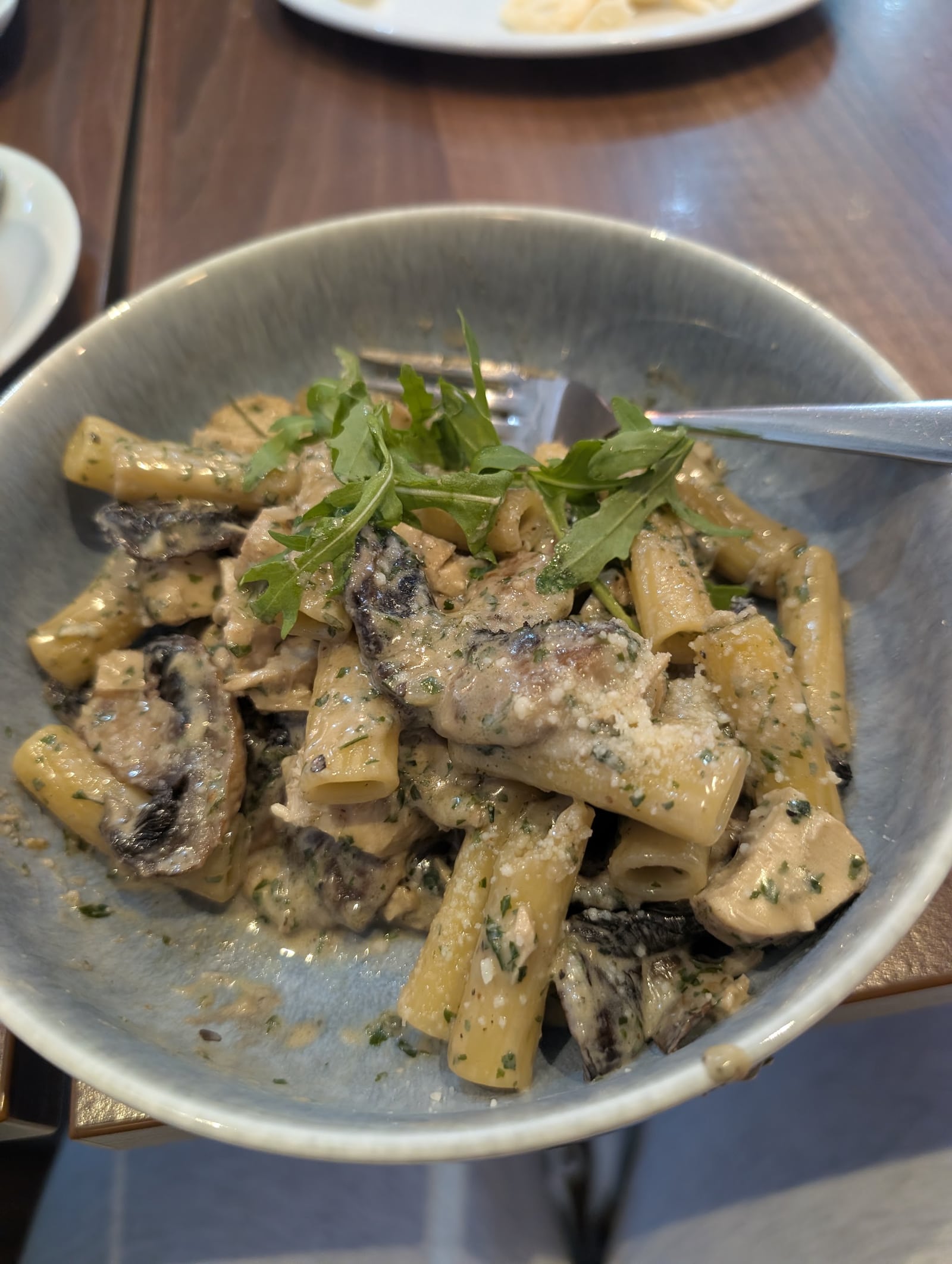 A pasta lunch served at Cafe Dino