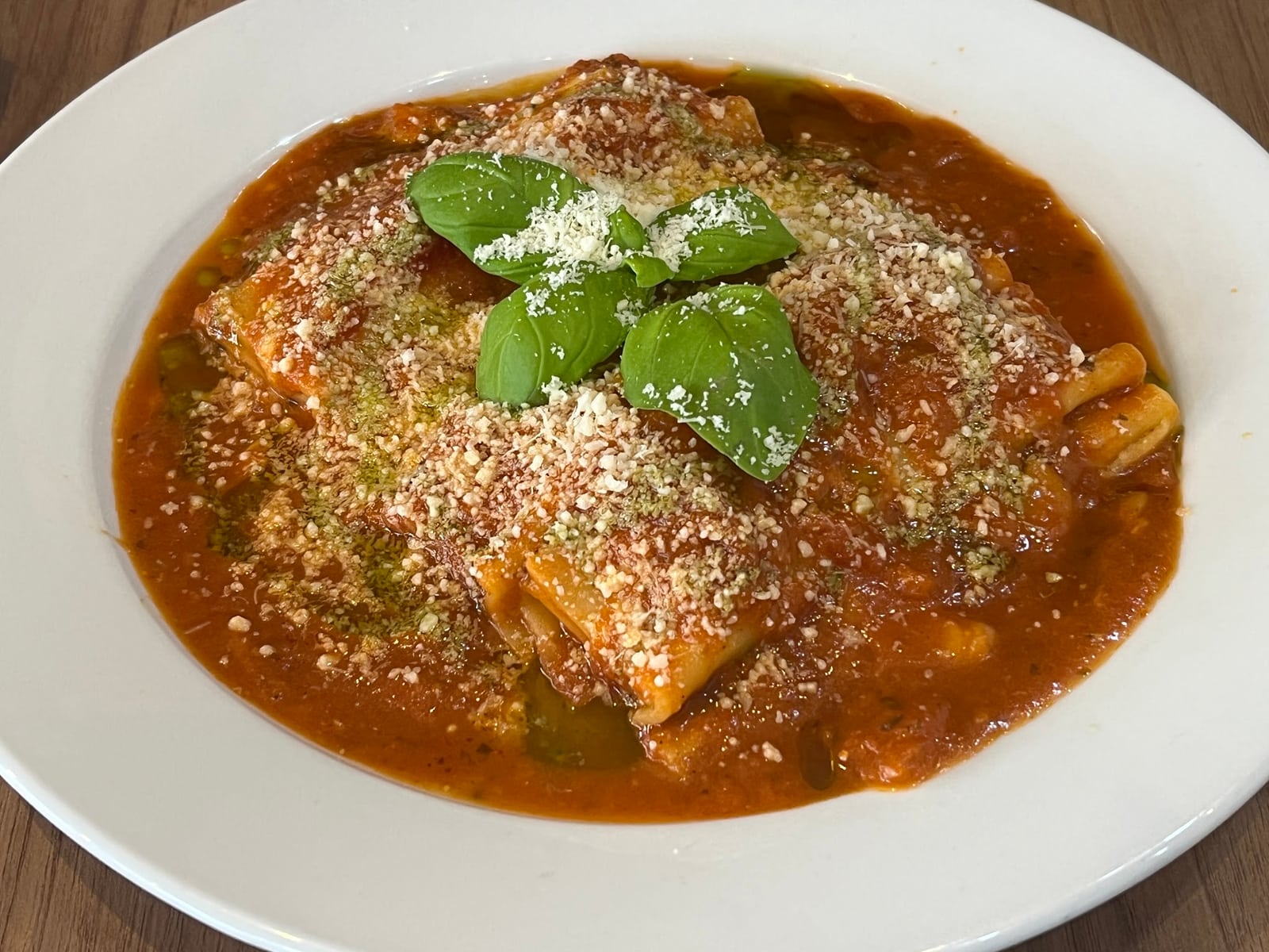 A Cafe Dino pasta plate